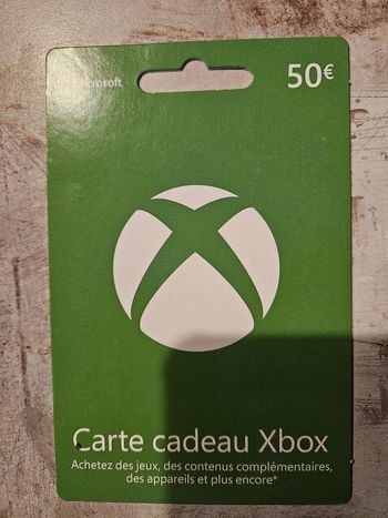 Carte cadeau xbox