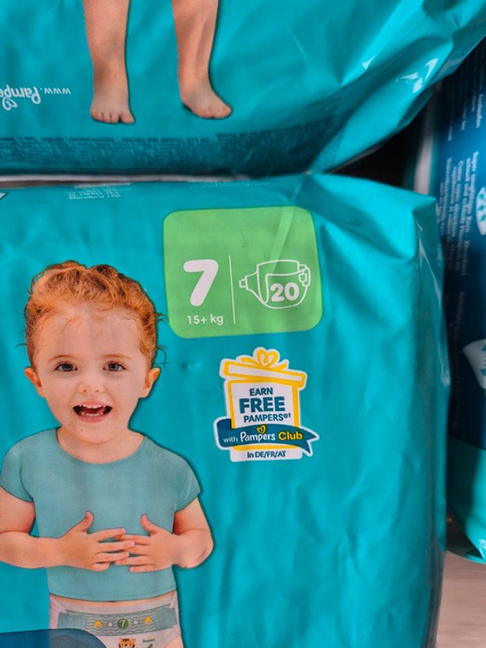 Pampers baby-dry taille 7 - photo numéro 2