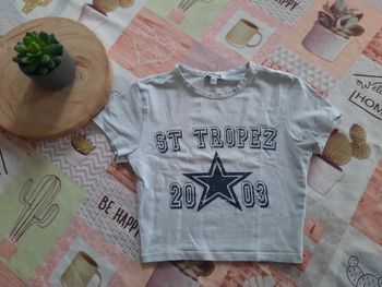 Tee-shirt crop top