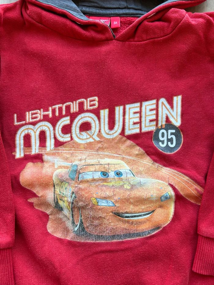 Pull sweat à capuche cars Disney 3 ans - photo numéro 2