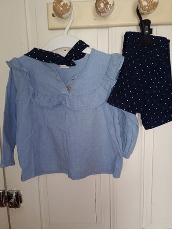 Ensemble blouse legging bandeau