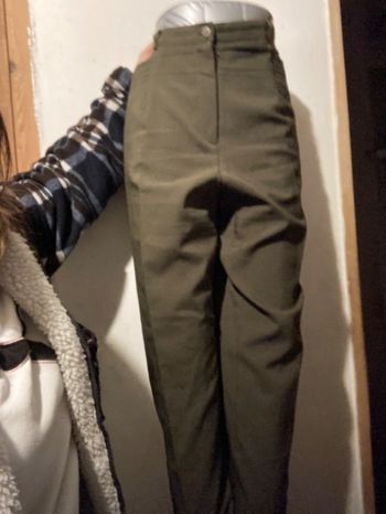 Pantalon à pince kaki