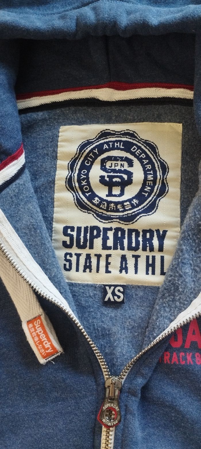 Sweat à capuche zippé Superdry femme taille XS - photo numéro 2