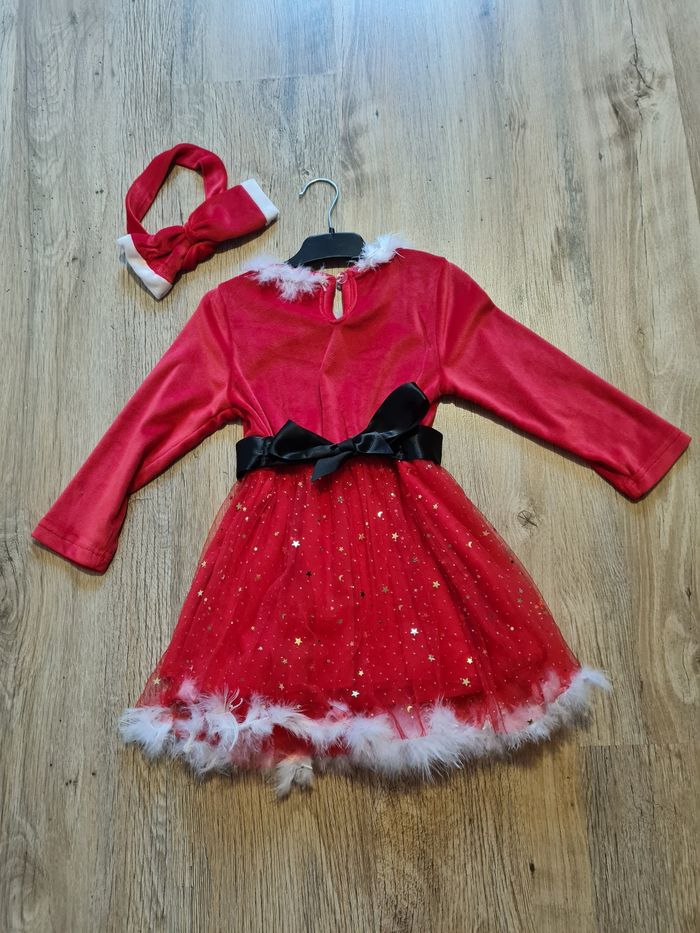 Robe de Noël 3 ans + bandeaunoel - photo numéro 3