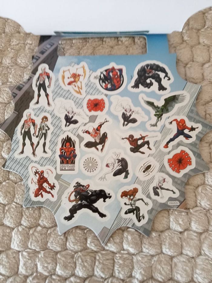 Carnet de 6 fiches stickers spiderman - photo numéro 3