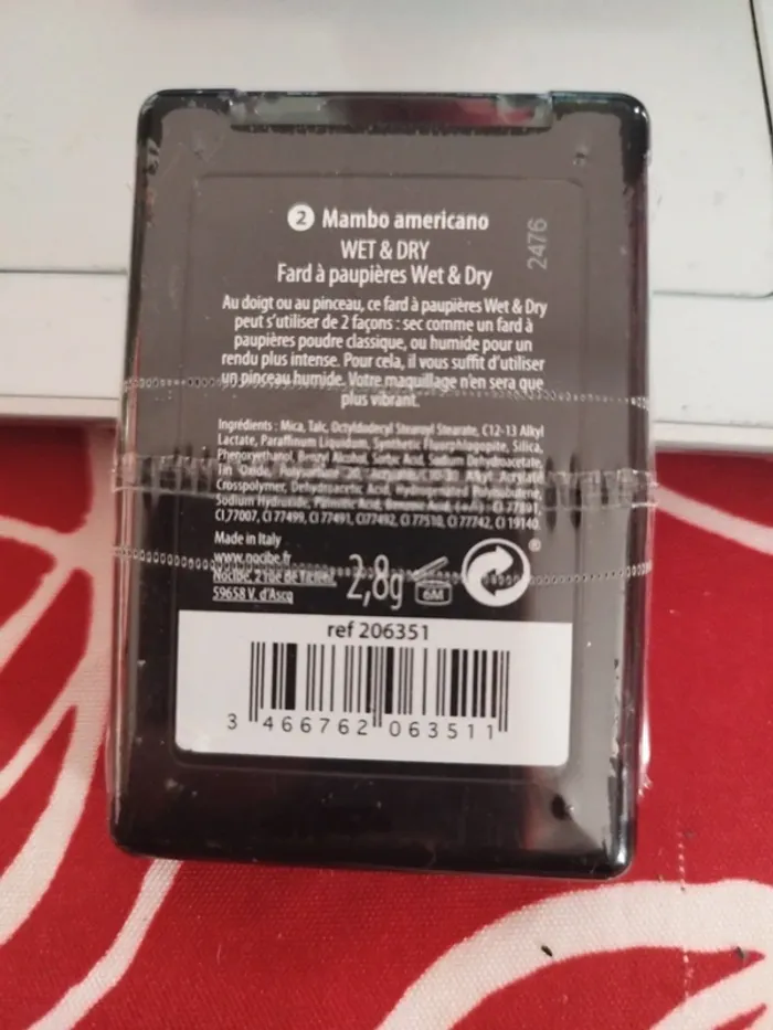 Fard à paupières wer & dry, n°2 mambo americano, Nocibé - photo numéro 2