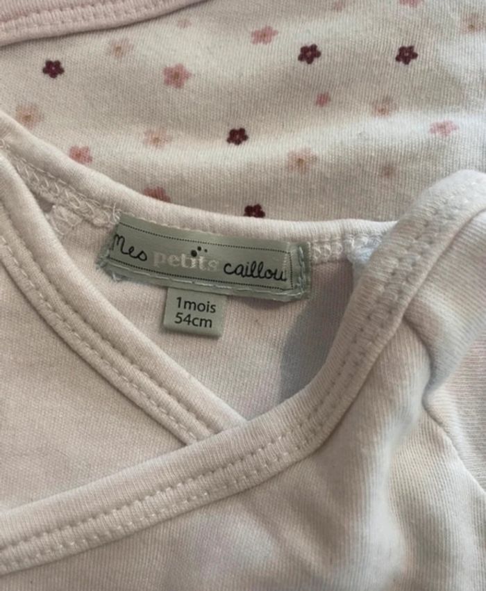 Lot de 2 body’s fille, 1 mois - photo numéro 4