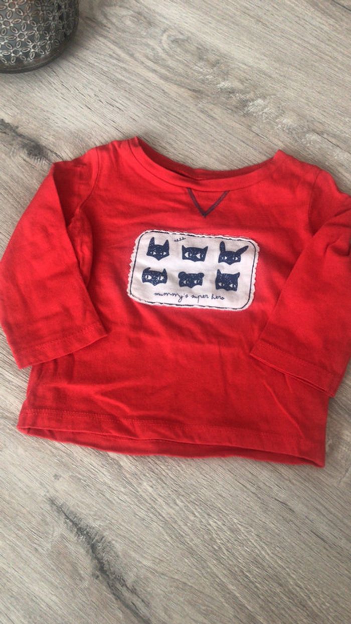 Tee shirt longues manches 9 mois