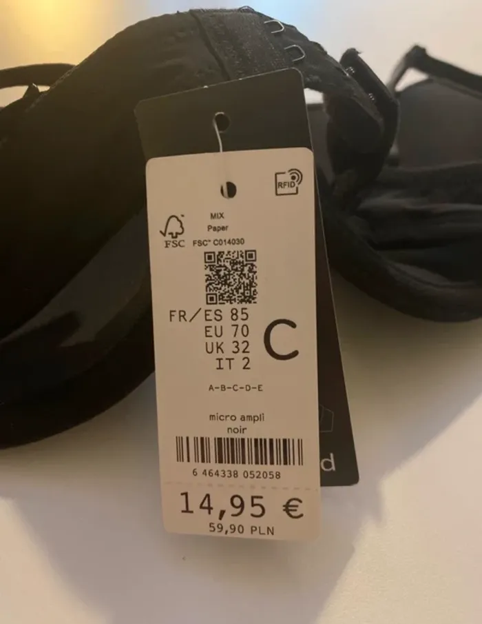 Soutien-gorge noir Undiz - 85C - photo numéro 2