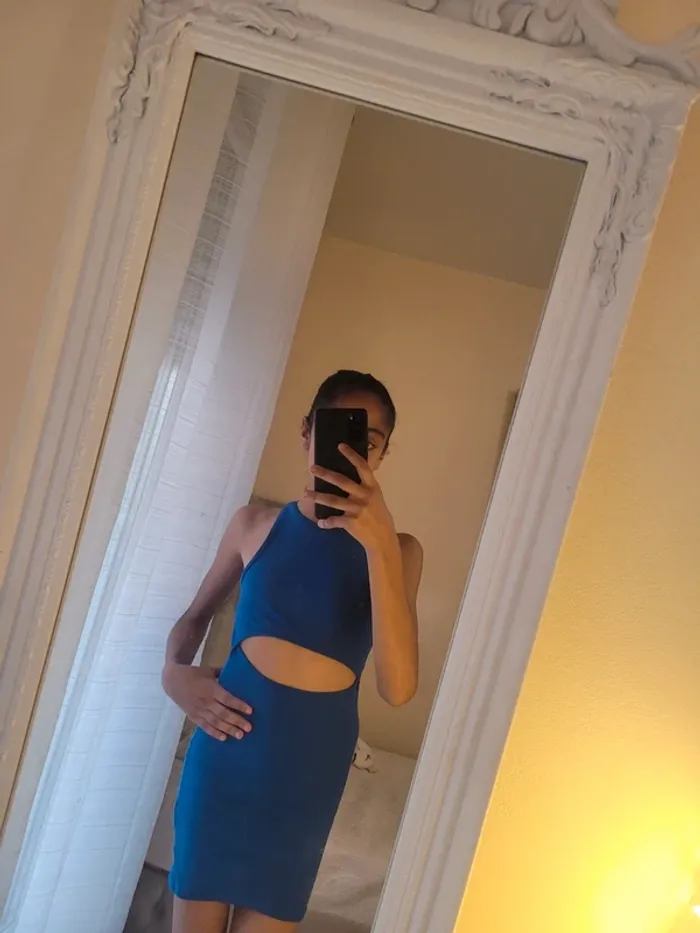 Robe bleu fille