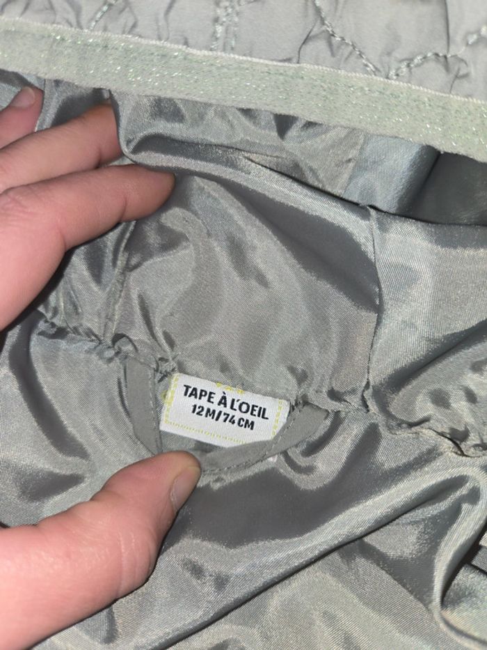 Jolie veste doudoune fine mi saison fille 12 mois TAO - photo numéro 7