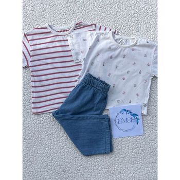 Lot de 2 tee-shirts et un pantalon fluide taille 18 mois Tex