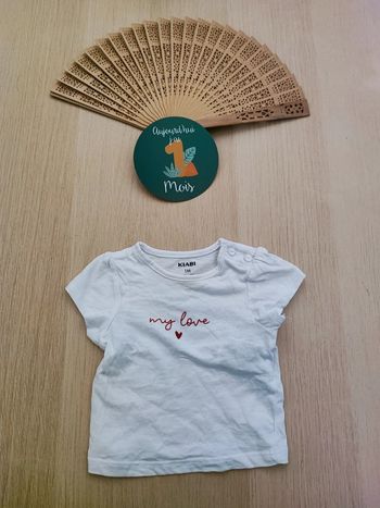 T-shirt taille 1 mois