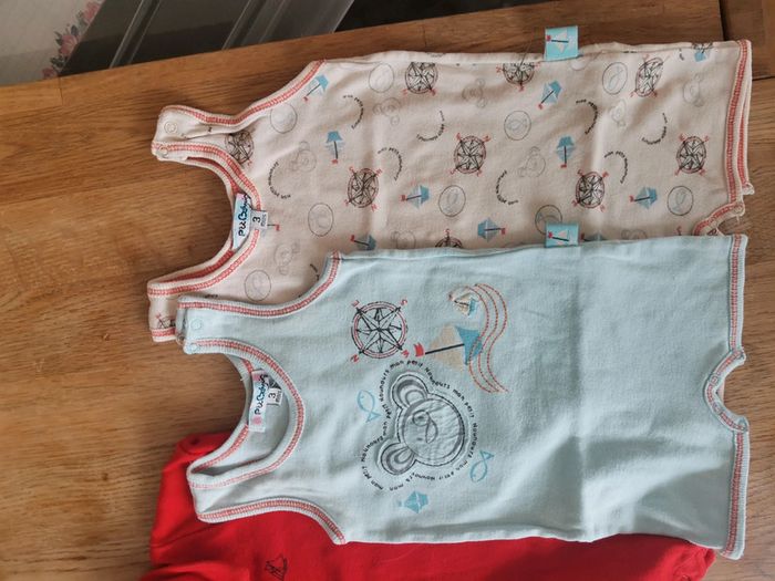 Lot 3 barboteuses été garçon - photo numéro 2