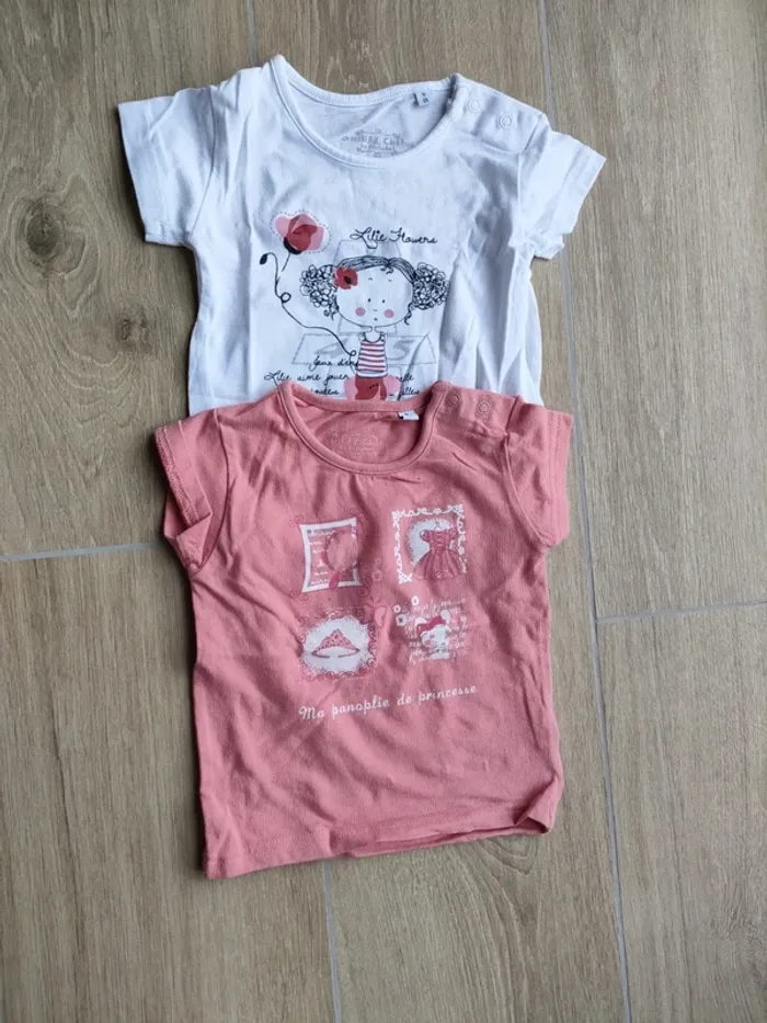 Lot tee shirt 9 mois