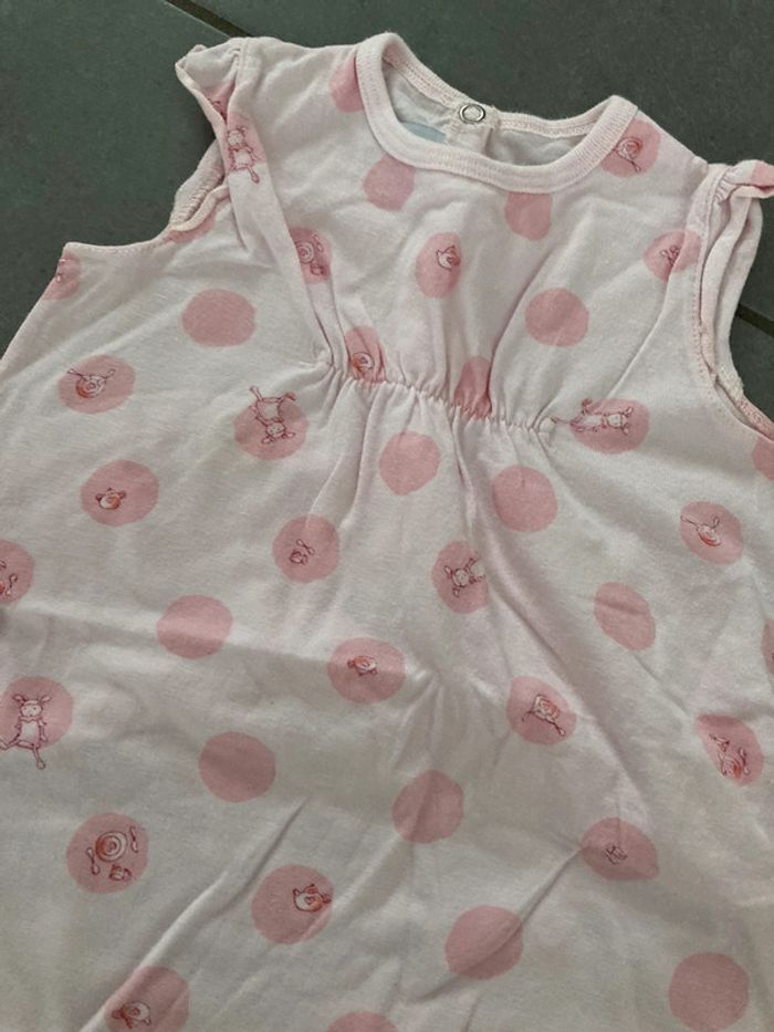 Lot ensemble barboteuse Combishort short vêtement été bébé fille 6 mois - photo numéro 2