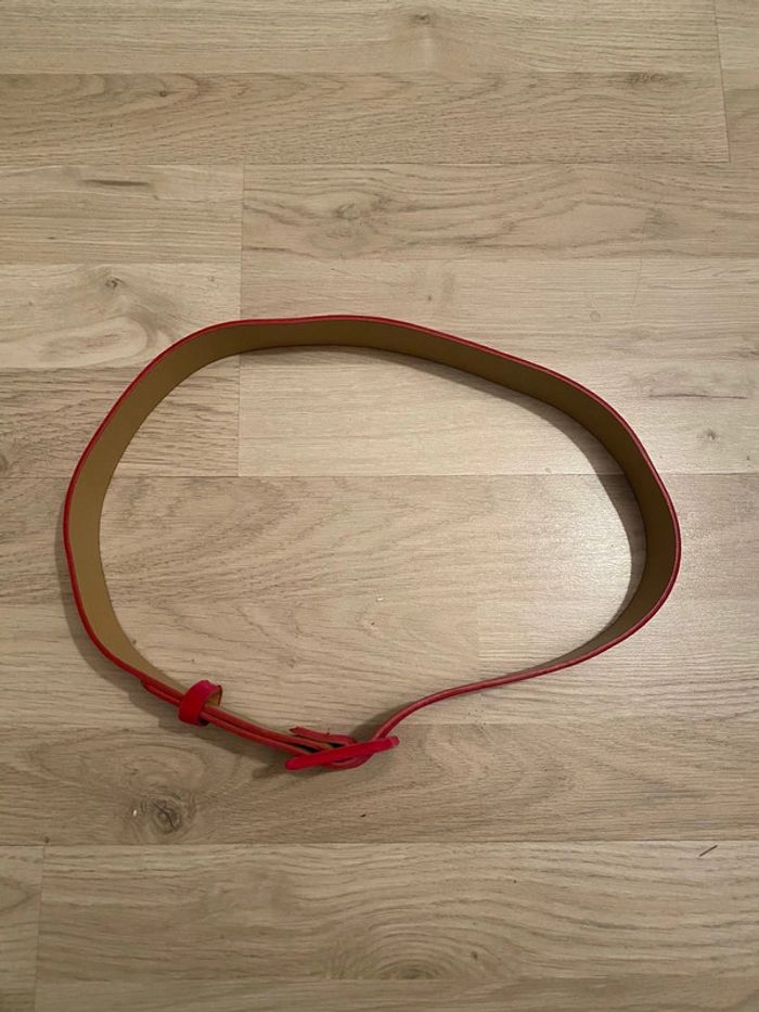Ceinture à boucle rose velours - photo numéro 3