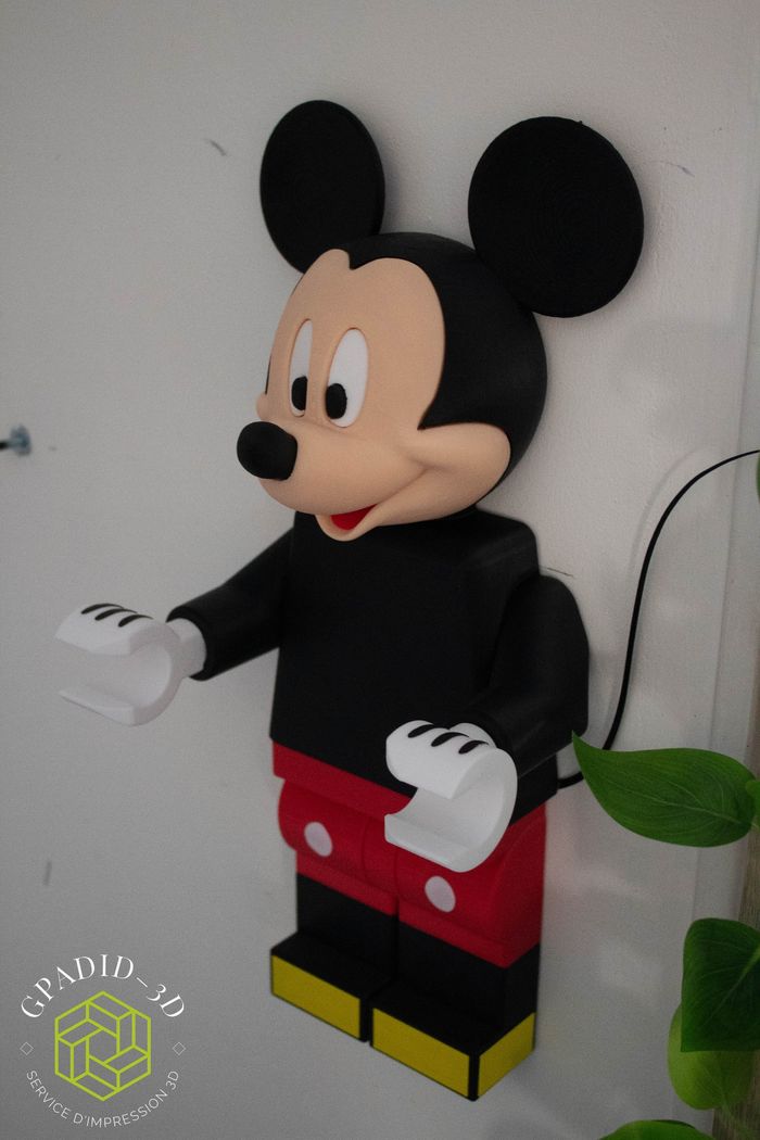 Dévidoir de papier toilette ou simple décoration murale dans un style lego Disney Mickey - photo numéro 6