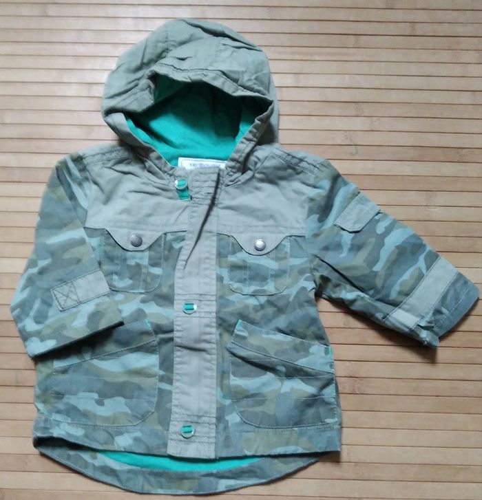 Vertbaudet veste parka camouflage 9 mois
