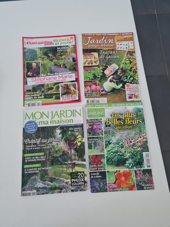 Lot de magazines de jardinage