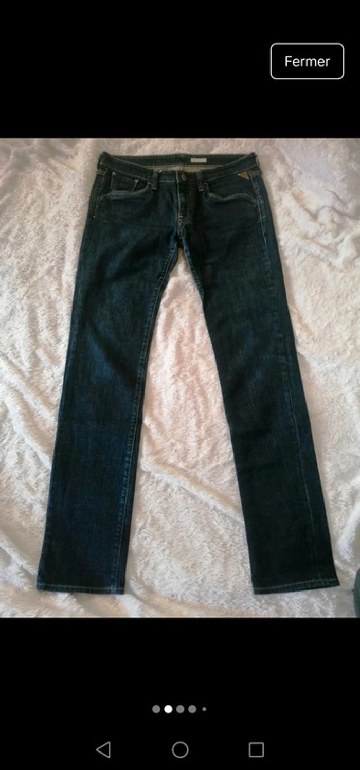 Jeans vintage à motif replay