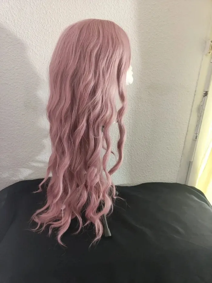 Perruque Naturelle Rose Pastel Luxe Tendance - photo numéro 19