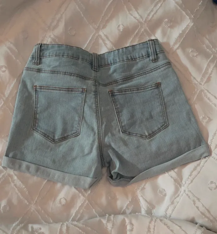 Short bleu femme - photo numéro 2