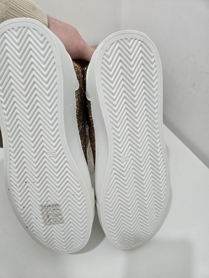 Basket Vanessa Wu taille 37 neuves authentiques blanc doré Alix - photo numéro 5