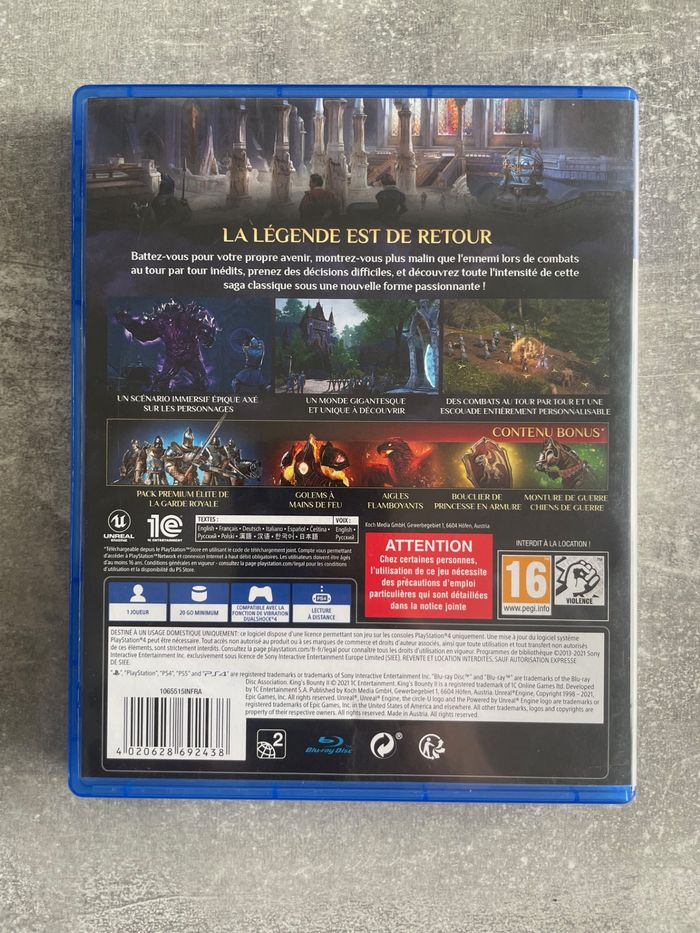 Jeu pour Sony PS4, King's bounty 2 en français. - photo numéro 3