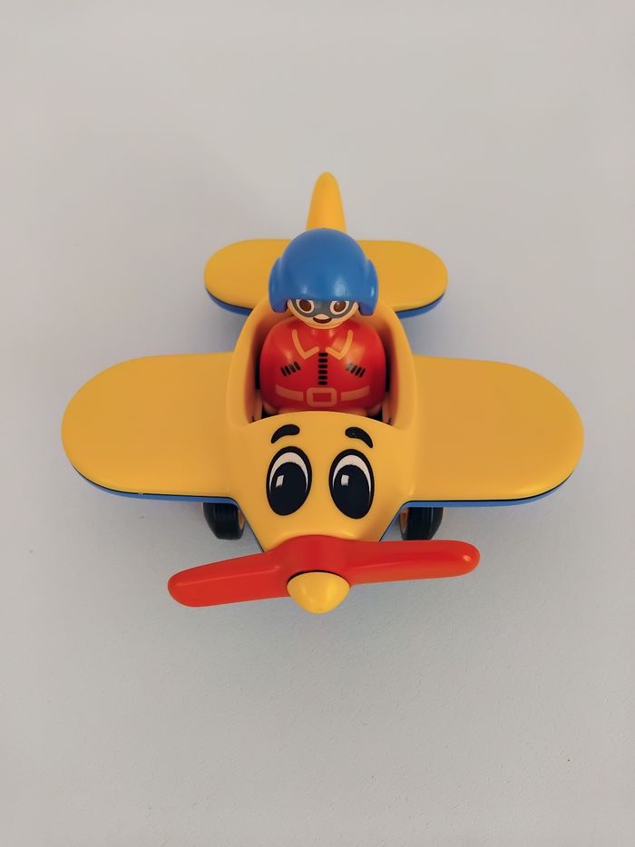 PLAYMOBIL 123 Avion et Pilote 6717 Complet - photo numéro 4