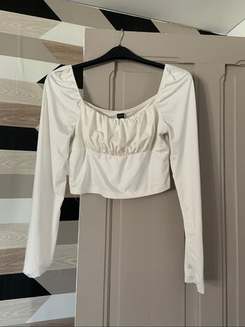 Haut blanc longue manche