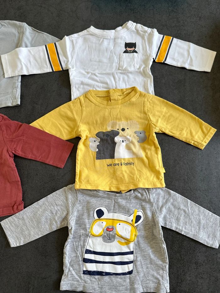 Lot 5 T-shirt manche longue - photo numéro 2