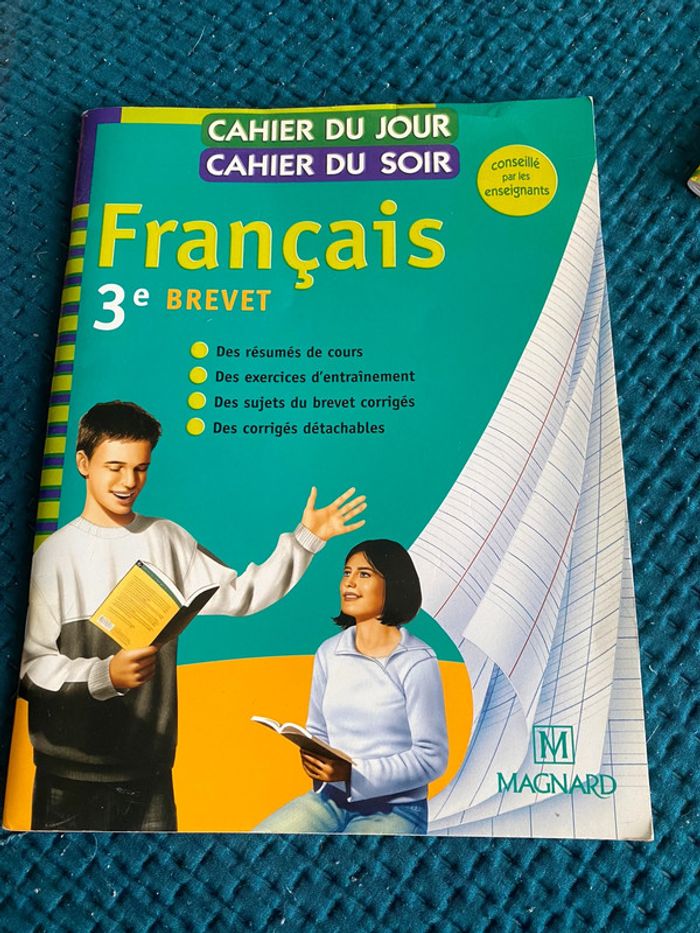 Cahier du jour cahier du soir français collège 3e
