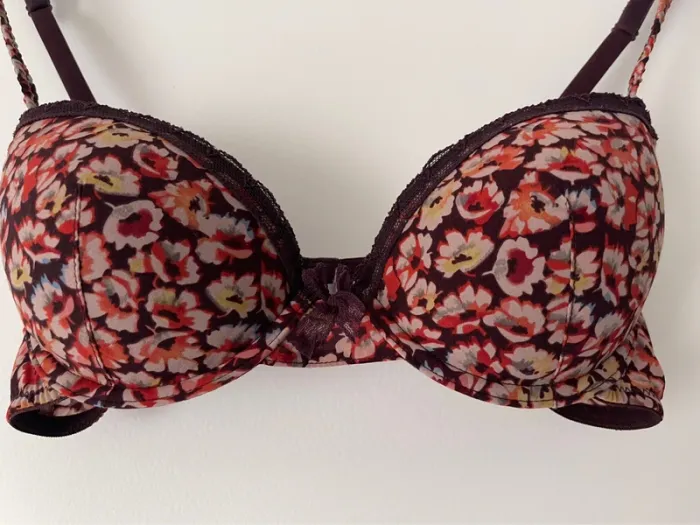 Joli soutien-gorge fleuri Miss Helen de chez Monoprix aux couleurs de l’automne 90B - photo numéro 13