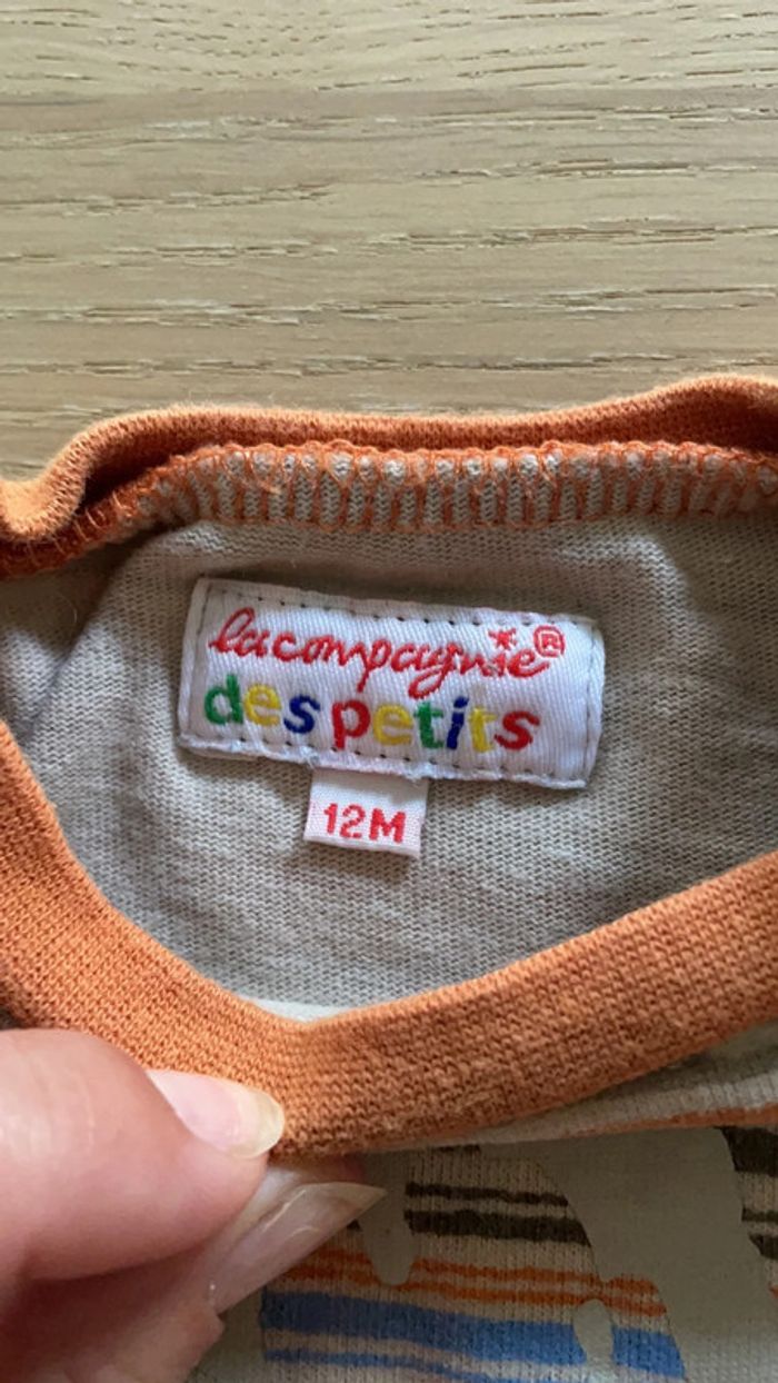 T-shirt manches longues la compagnie des petits 12 mois - photo numéro 2