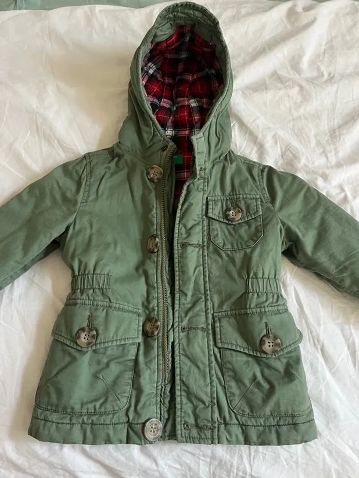 Parkas kaki benetton