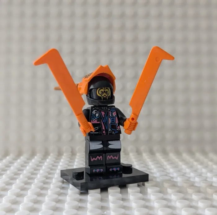 Figurine Ninjago : Guerrier Oni Masqué , style lego - photo numéro 2