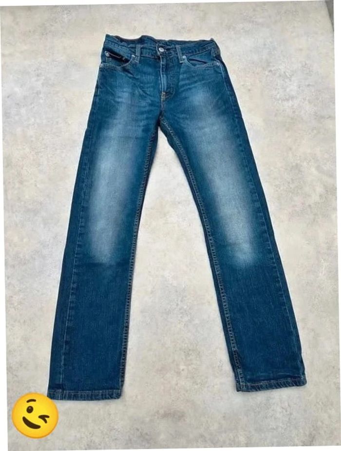 Jeans Levi's 513 W28 FR38 L30 coupe droite bleu Homme Men pan273b - photo numéro 3