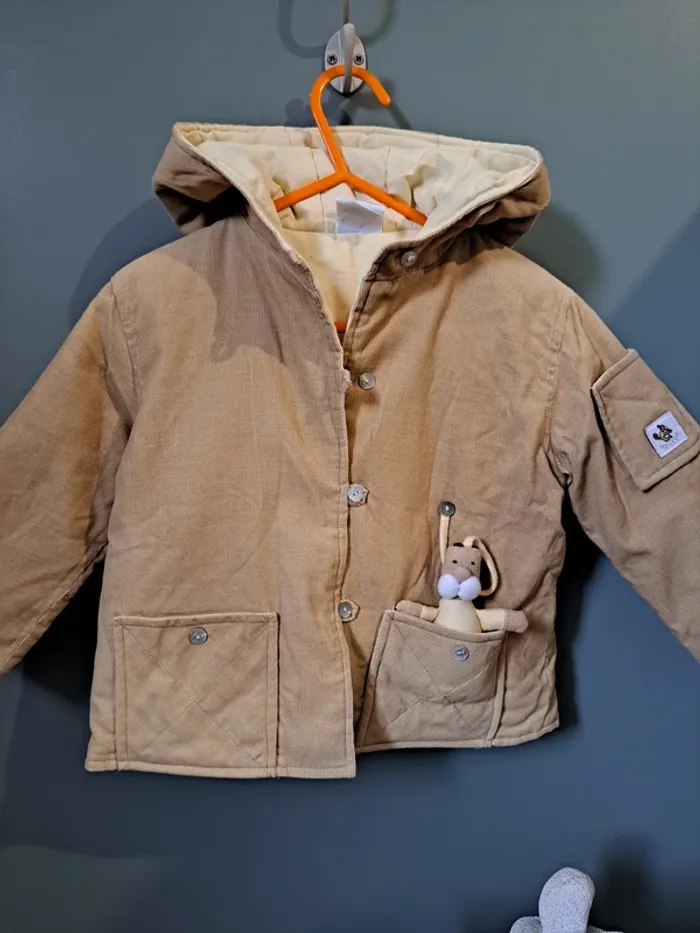 Manteau mi-saison - Phildar - 23 mois - photo numéro 2