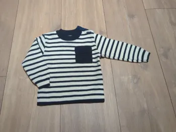 Magnifique petit pull marin vintage 100% acrylique 12 mois