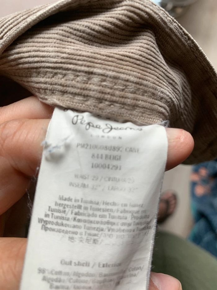 Pantalon velours beige - photo numéro 2