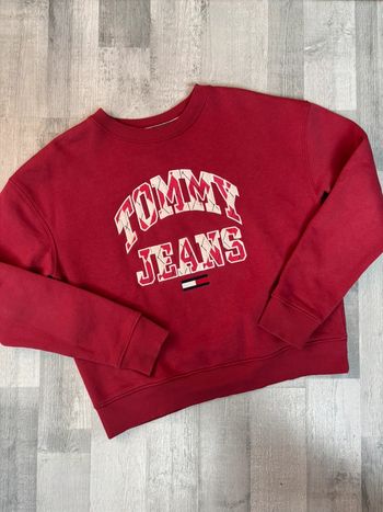 Sweat Tommy rouge bordeaux - Taille S - Neuf