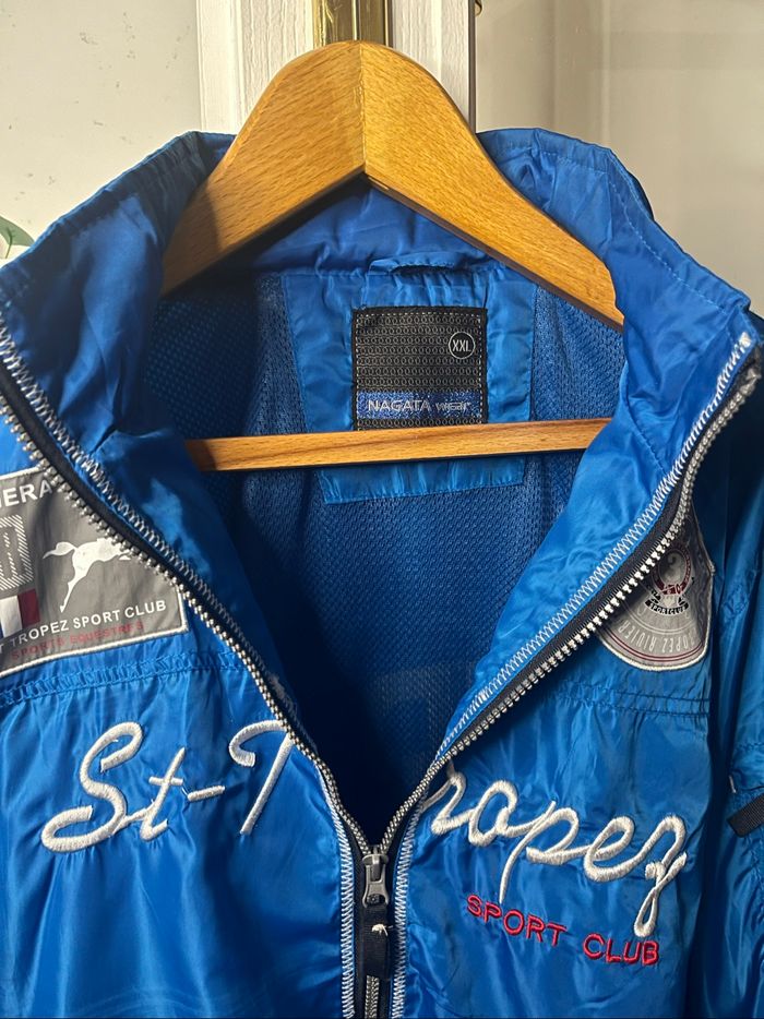 Manteau Veste imperméable bleu Saint-Tropez - Taille XXL - photo numéro 5