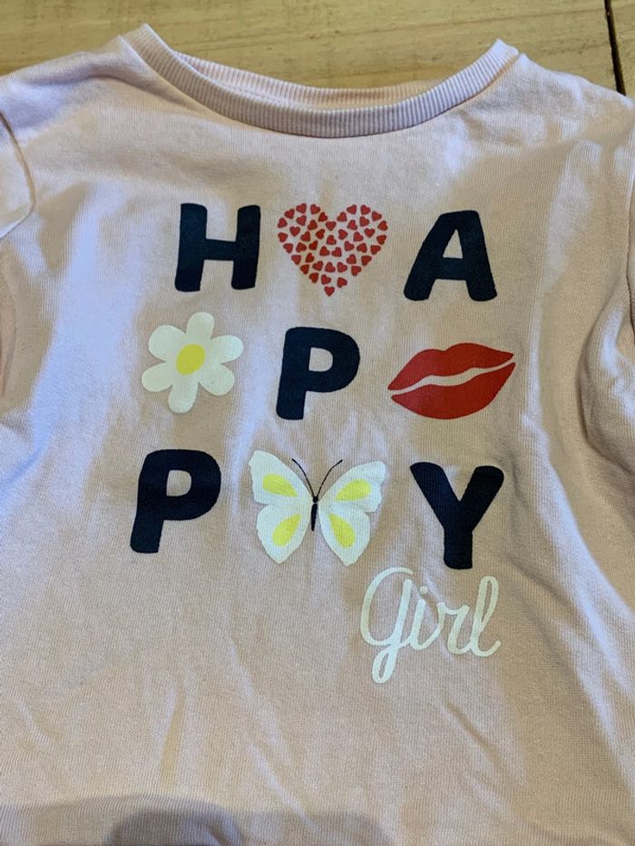 Sweat rose clair Lili Marelle 4 ans comme neuf - photo numéro 2