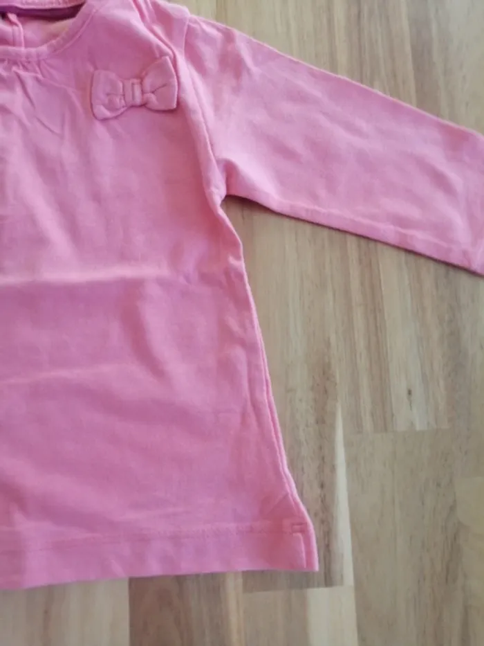 T-shirt manche longue kitchoun rose - photo numéro 3