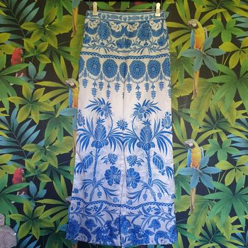 Pantalon femme satin