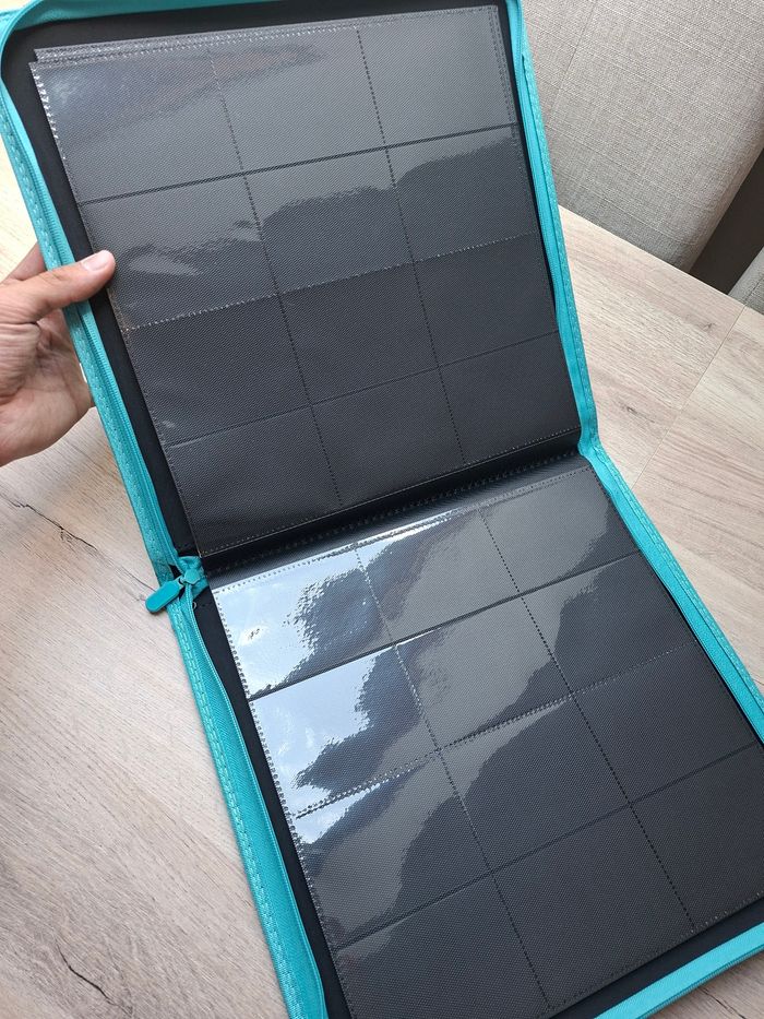 Classeur xxl de rangement pour 480 cartes Pokémon / lorcana de qualité premium en BLEU CLAIR - photo numéro 3