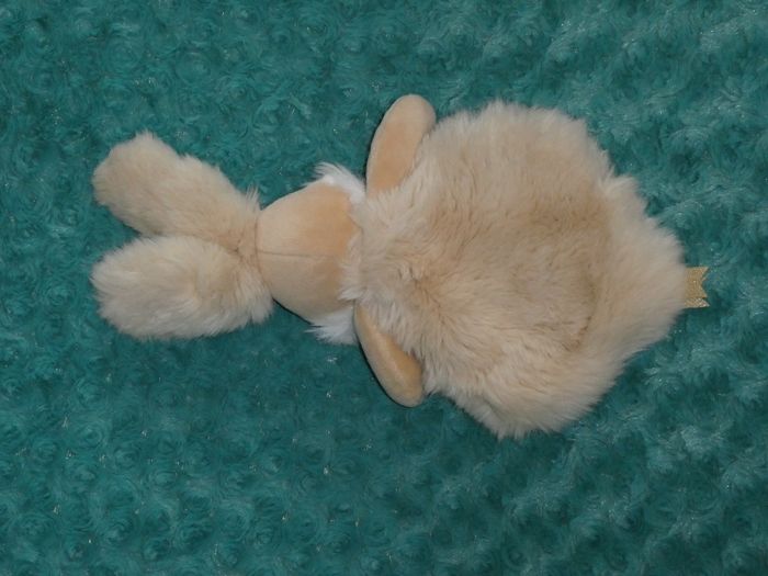 Doudou plat lapin de sucre blanc beige Doudou et compagnie 🐰parfait état - photo numéro 3