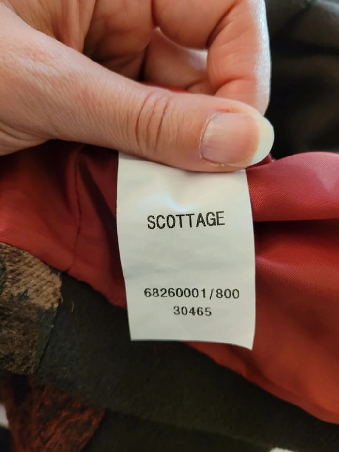 Manteau laine marron beige, orange Scottage - photo numéro 6