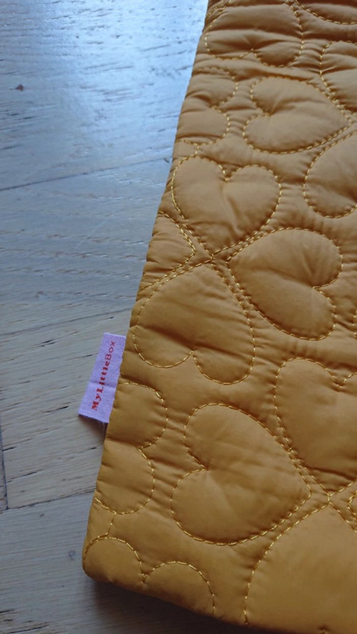 Pochette ordinateur jaune moutarde - photo numéro 3